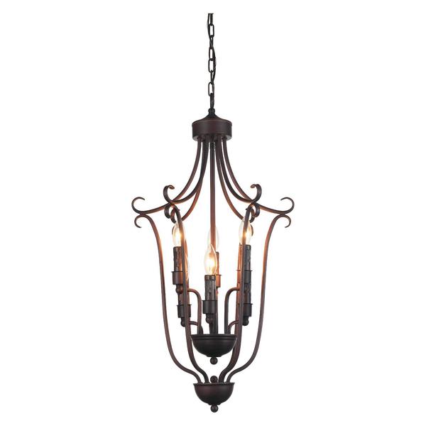 Cwi Lighting 6 Light Up Chandelier With Oil Rubbed Brown Finish 9817P16-6-121